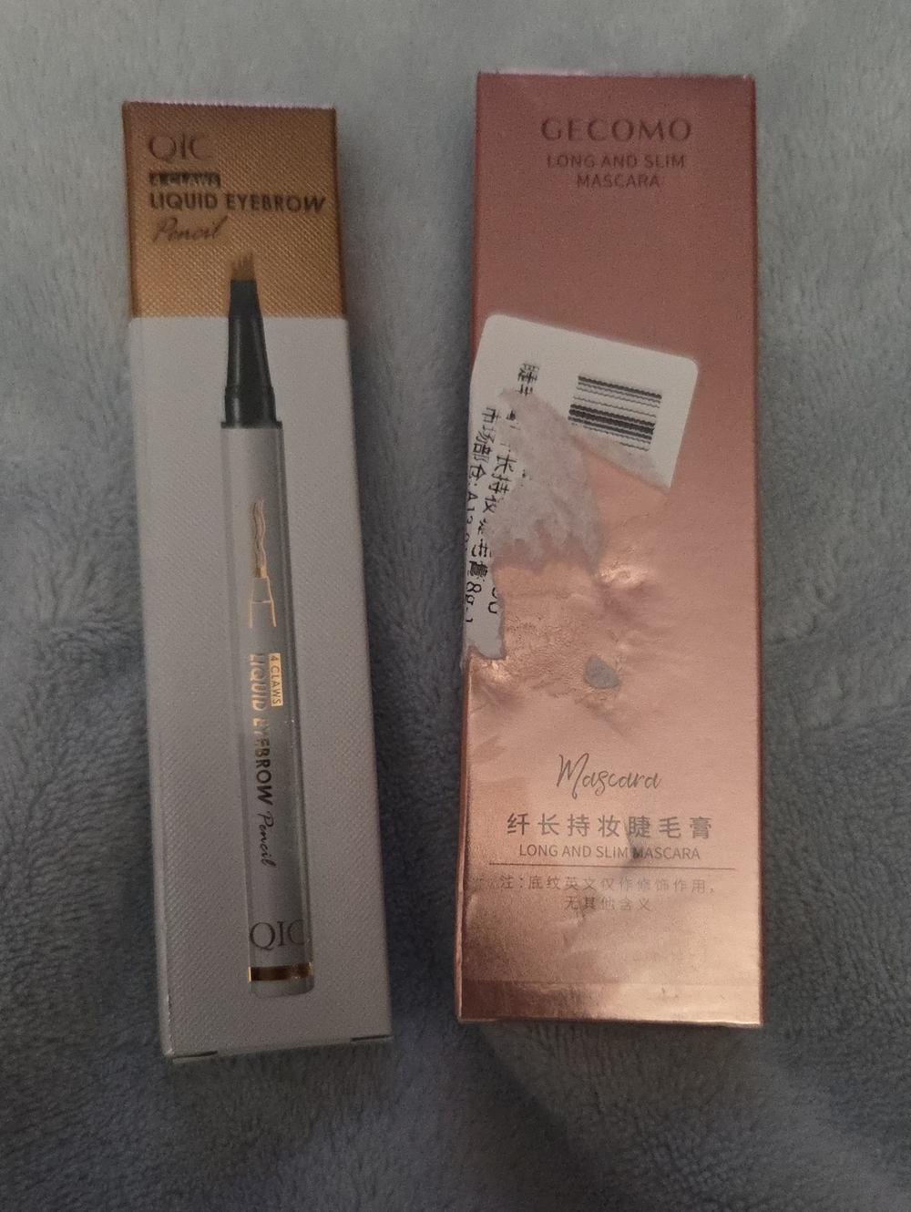 Mascara — Long & Slim, Rose Gold Finish Liquid Eyebrow Pencil Both NWOT